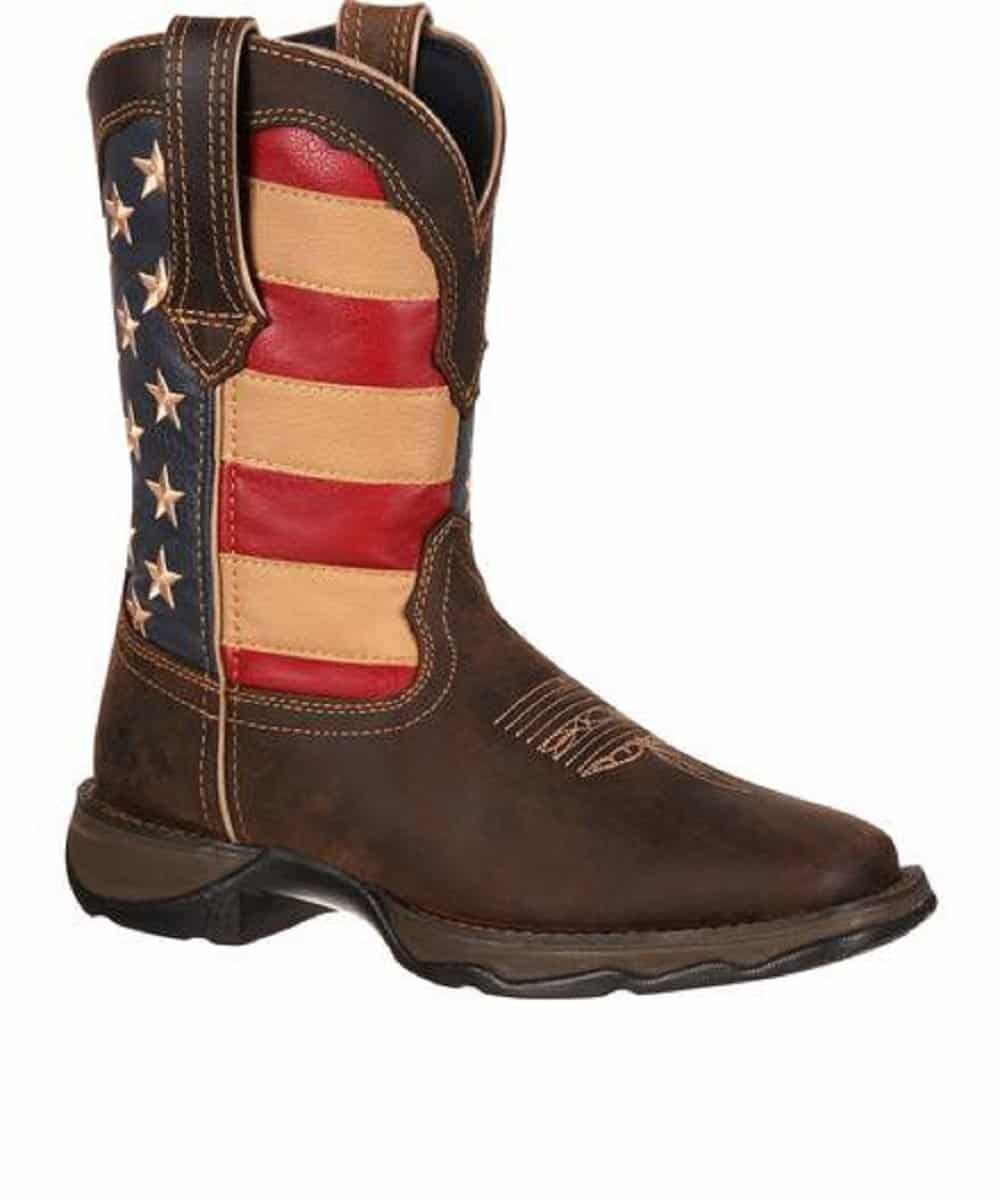 Durango Women's Lady Rebel Patriotic Western Flag Boot- Style #RD4414 ! desc :  ! caption :