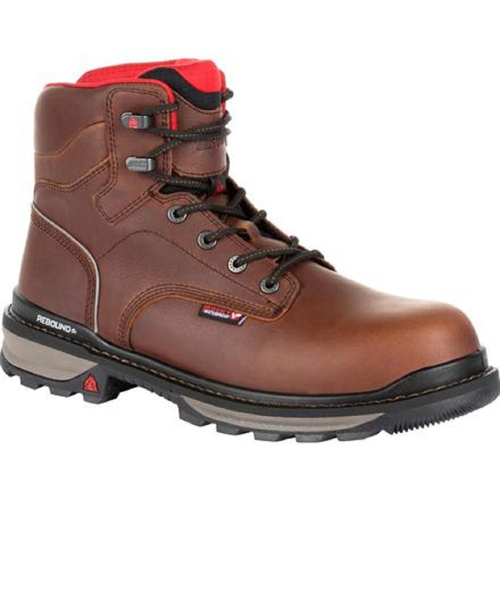 Rocky Men's Rams Horn Waterproof Composite Toe Work Boot- Style #RKK0257 ! desc :  ! caption :