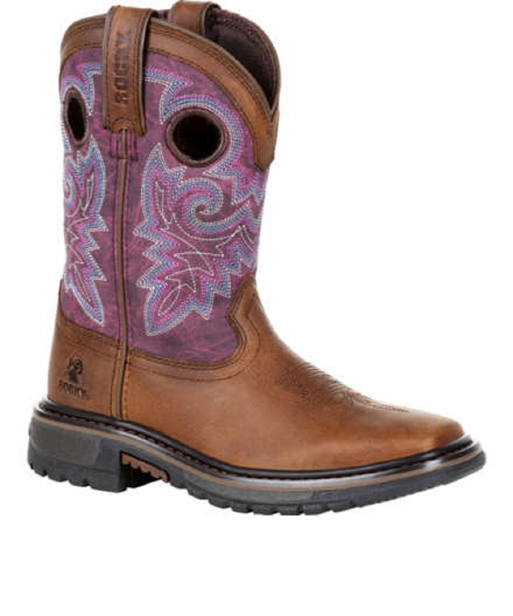 Rocky Kids' Original Ride FLX Western Boot- Style #RKW0302C ! desc :  ! caption :