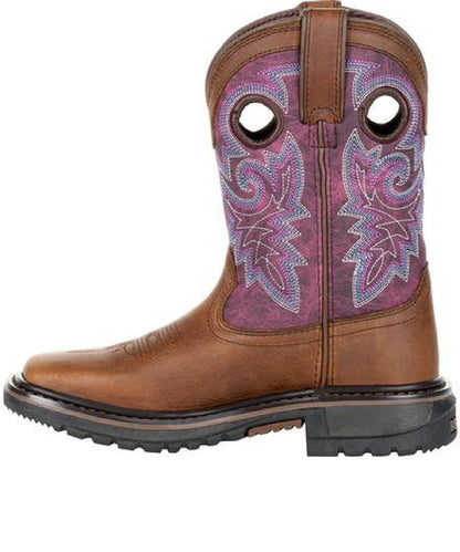 Rocky Kids' Original Ride FLX Western Boot- Style #RKW0302C ! desc :  ! caption :
