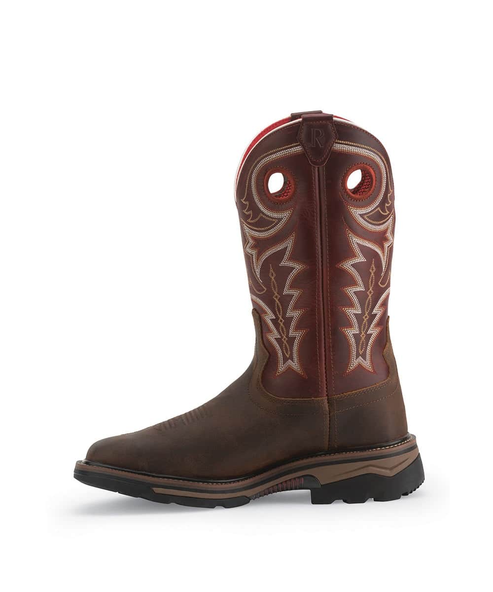 R. Watson Men's Adobe Brown Buffalo Work Boot- Style #RW1002 ! desc :  ! caption :