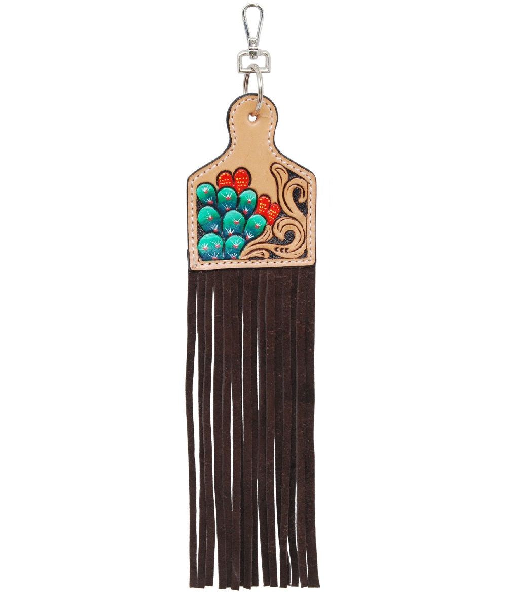 Rafter T Ranch Cactus Ear Tag Saddle Charm- Style #SC101 ! desc :  ! caption :