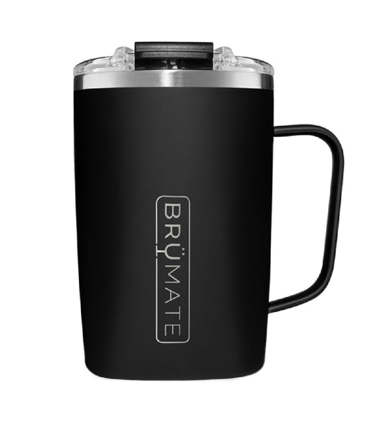 BrüMate Matte Black Toddy Insulated Coffee Mug- Style #TD16B ! desc :  ! caption :