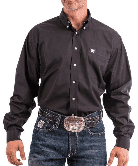 Cinch Men's Black Button Down Shirt- Style #MT10320083 ! desc :  ! caption :