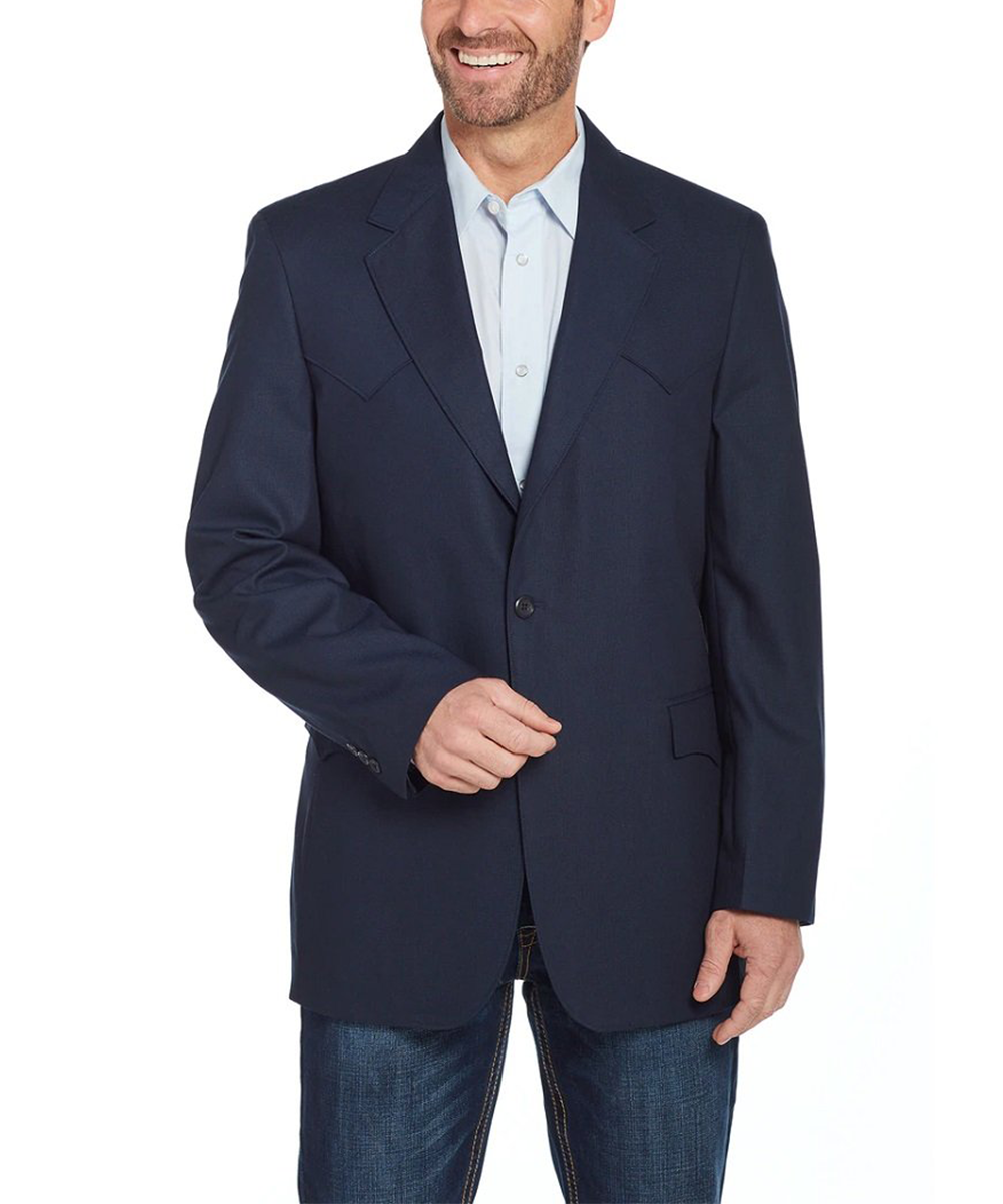 Circle S Men's Navy Plano Sport Coat- Style #CC1087 ! desc :  ! caption :