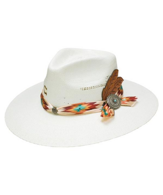 Charlie 1 Horse Navajo Straw Western Hat- Style #CSNVJ-3436 ! desc :  ! caption :
