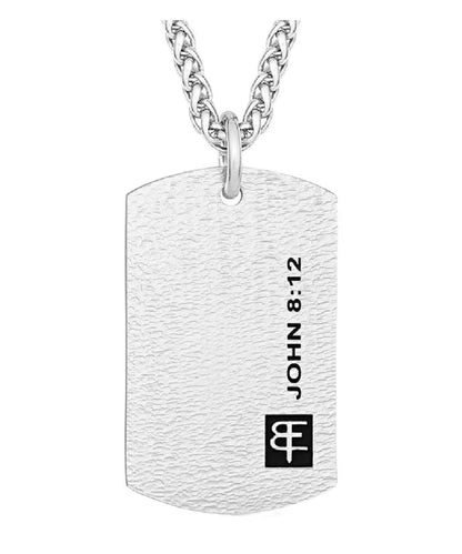 Montana Silversmiths Men's I Am The Light Dog Tag Necklace
