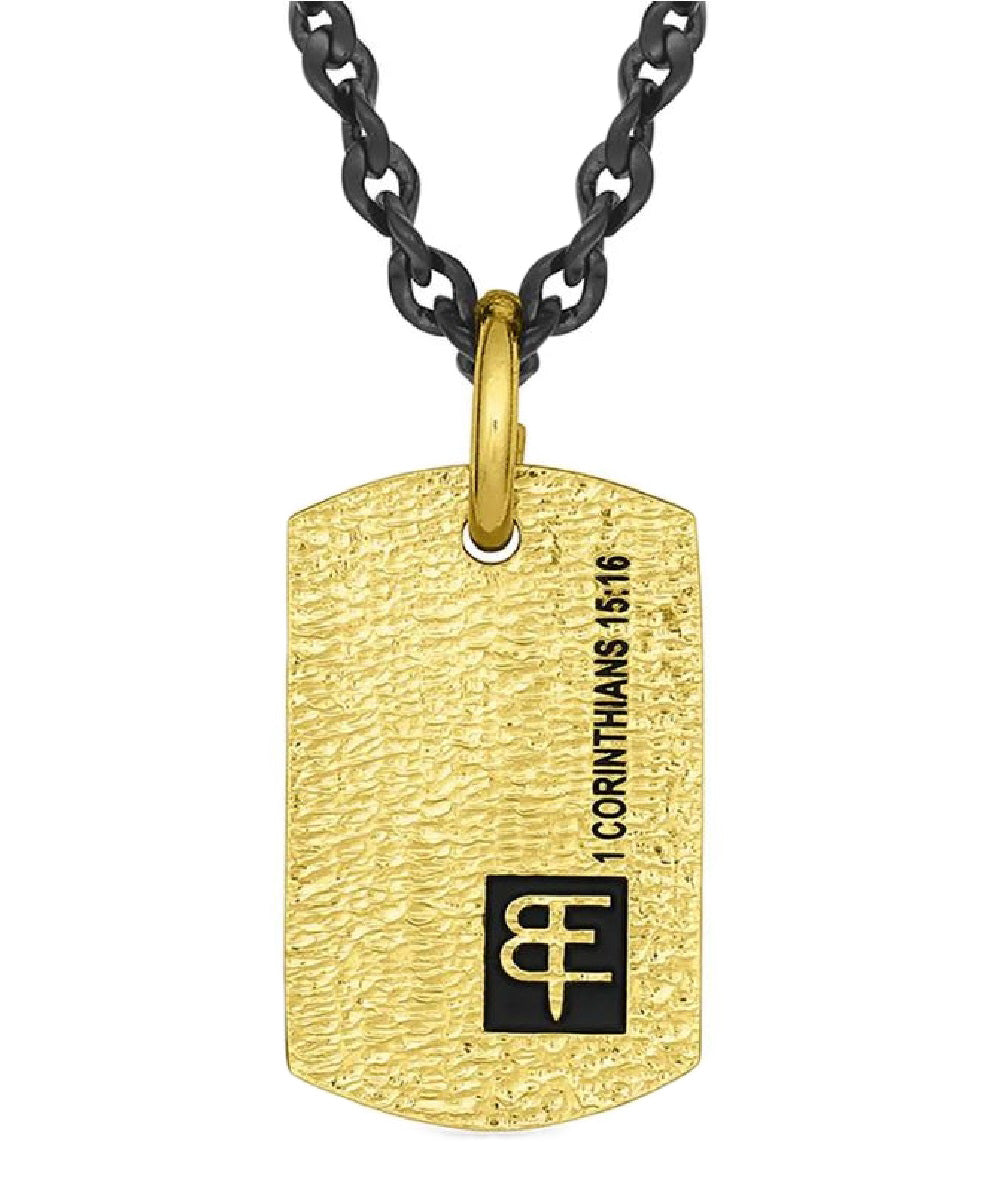 Montana Silversmiths Lift Up In Faith Gold Dog Tag Necklace- Style #WCNC489 ! desc :  ! caption :