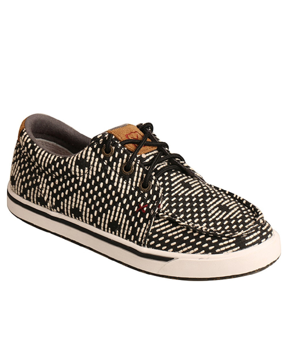 Twisted X Kids' Black And White Kicks Shoe- Style #YCA0008 ! desc :  ! caption :
