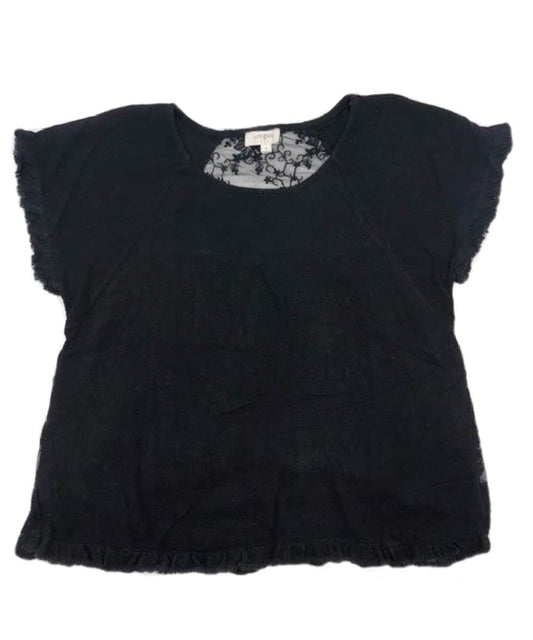 Umgee Women's Lace & Ruffle Top