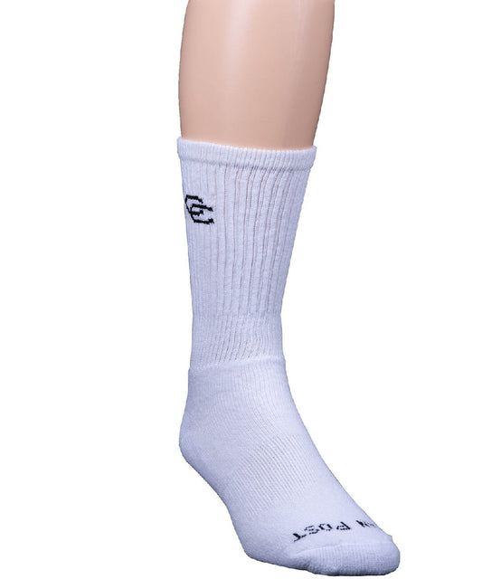 Dan Post Men's White All Around Crew Socks- Style #DPCBM9 ! desc :  ! caption :