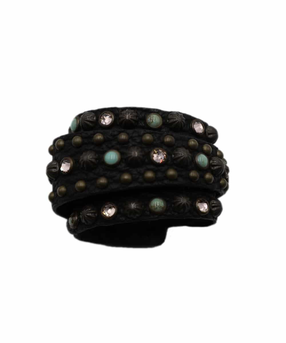 The Rowdy Cowgirl Women's Black Gunslinger Bracelet- Style #GS BLK ! desc :  ! caption :