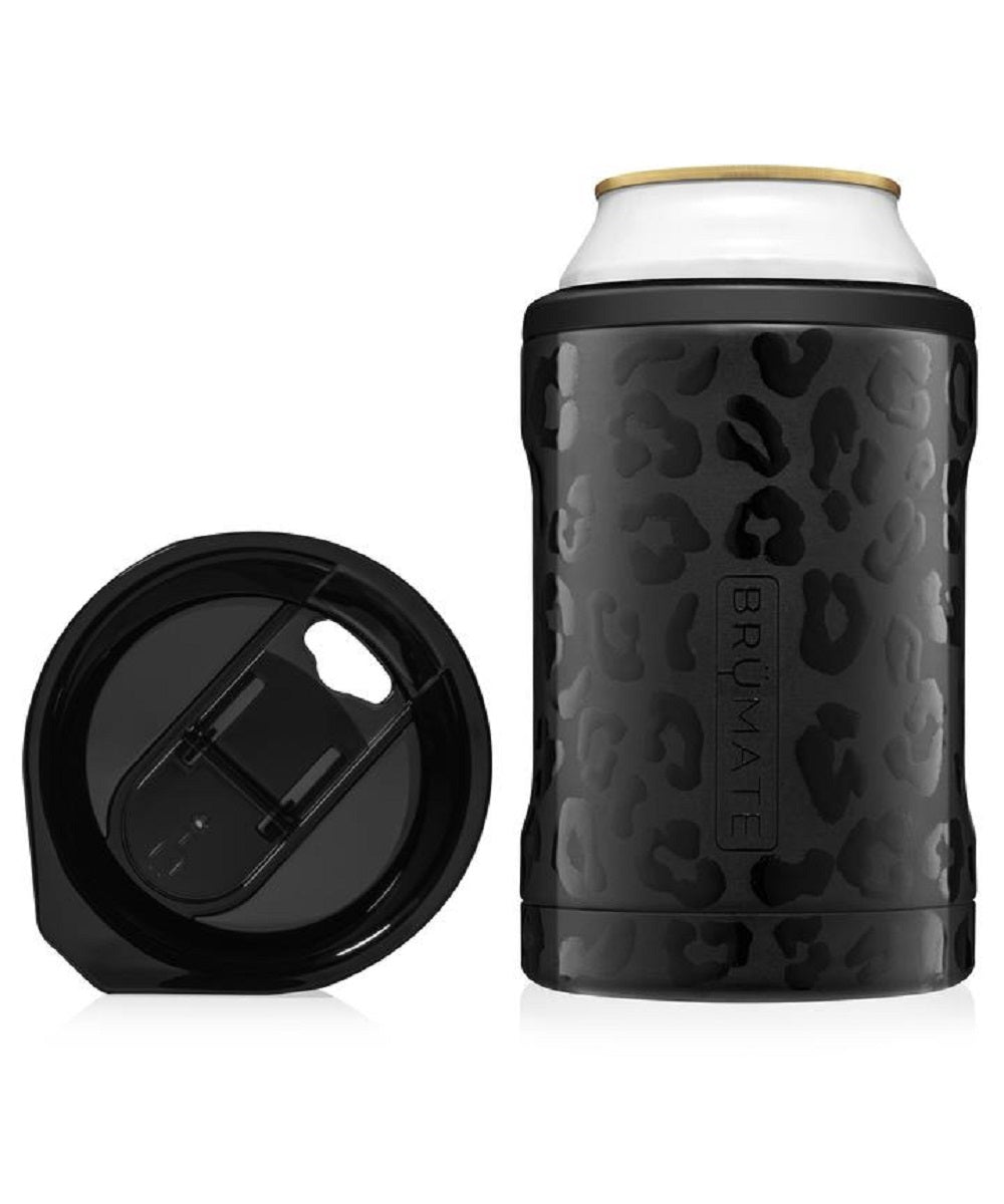 BrüMate Onyx Leopard Hopsulator DUO Can Cooler & Tumbler- Style #HD12OL ! desc :  ! caption :