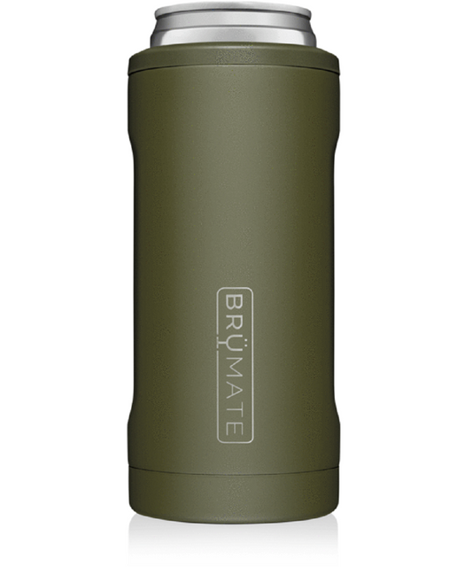 BrüMate OD Green Hopsulator Slim Can Cooler- Style #HS12AG ! desc :  ! caption :