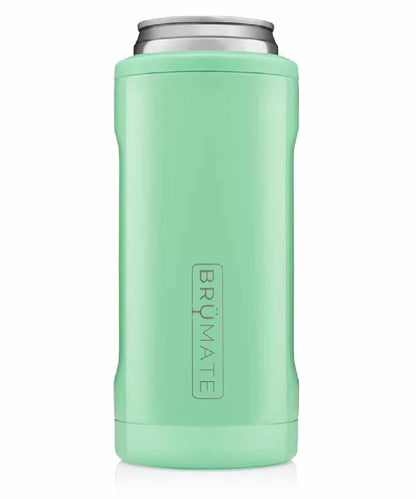 BrüMate Hopsulator Slim Seafoam Can Cooler- Style #HS12SF ! desc :  ! caption :