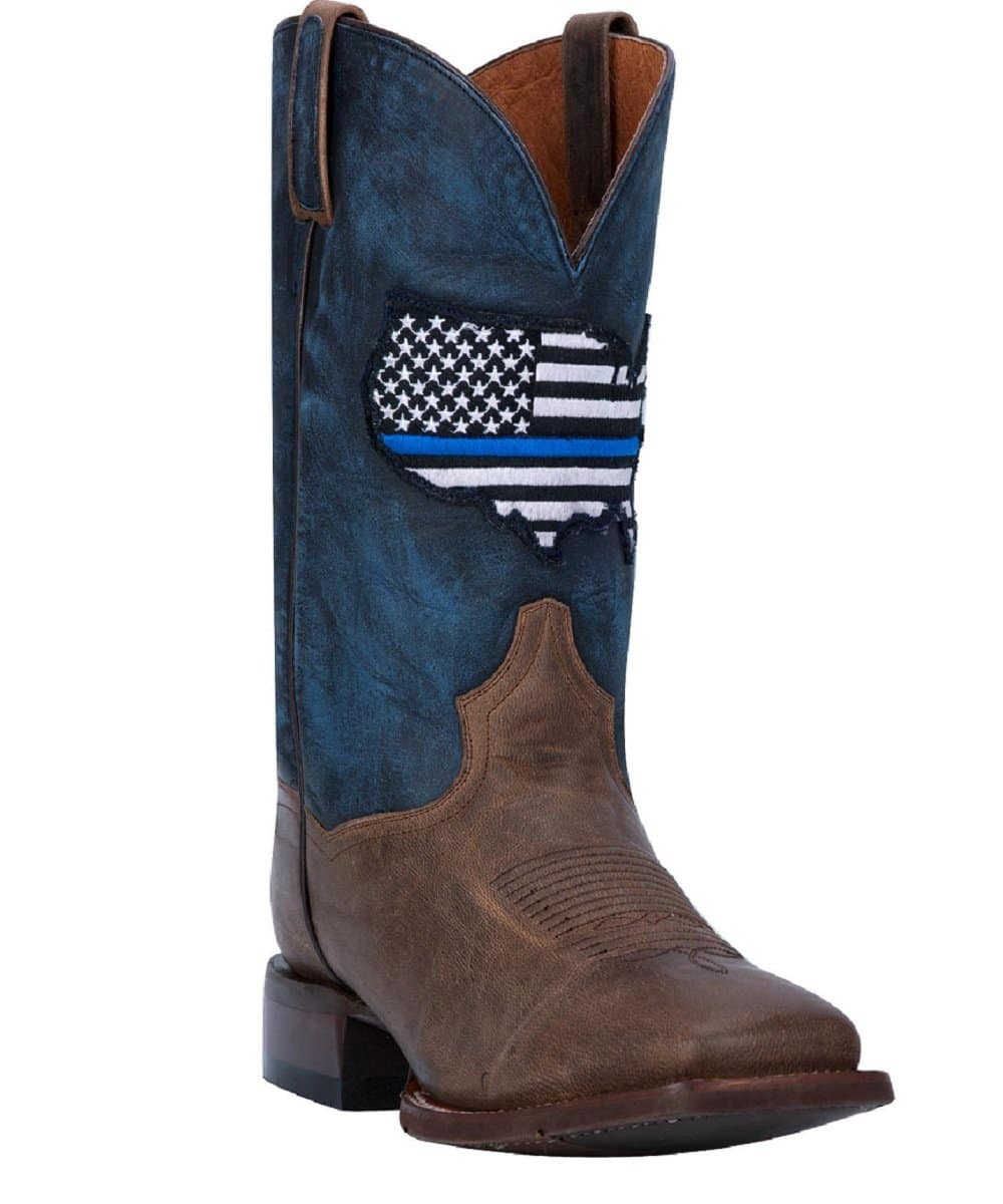 Dan Post Men's Thin Blue Line USA Square Toe Boot- Style #DP4515
