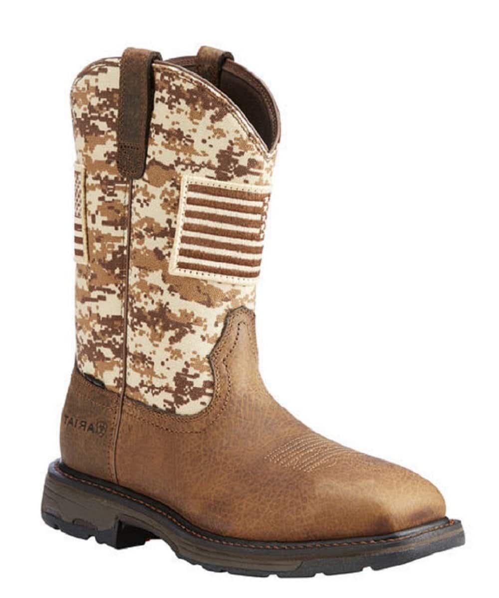Ariat Men's Workhog Patriot Steel Toe Work Boot- Style #10022968