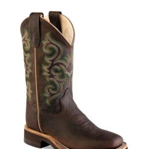 Old West Children's Broad Square Toe Boot- Style #BSC1822