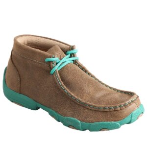 Twisted X Kids' Turquoise Bomber Driving Moc- Style #Ydm0017