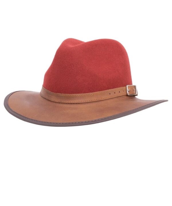 Head'N Home Hats Summit Leather Fedora- Style #SUMMIT