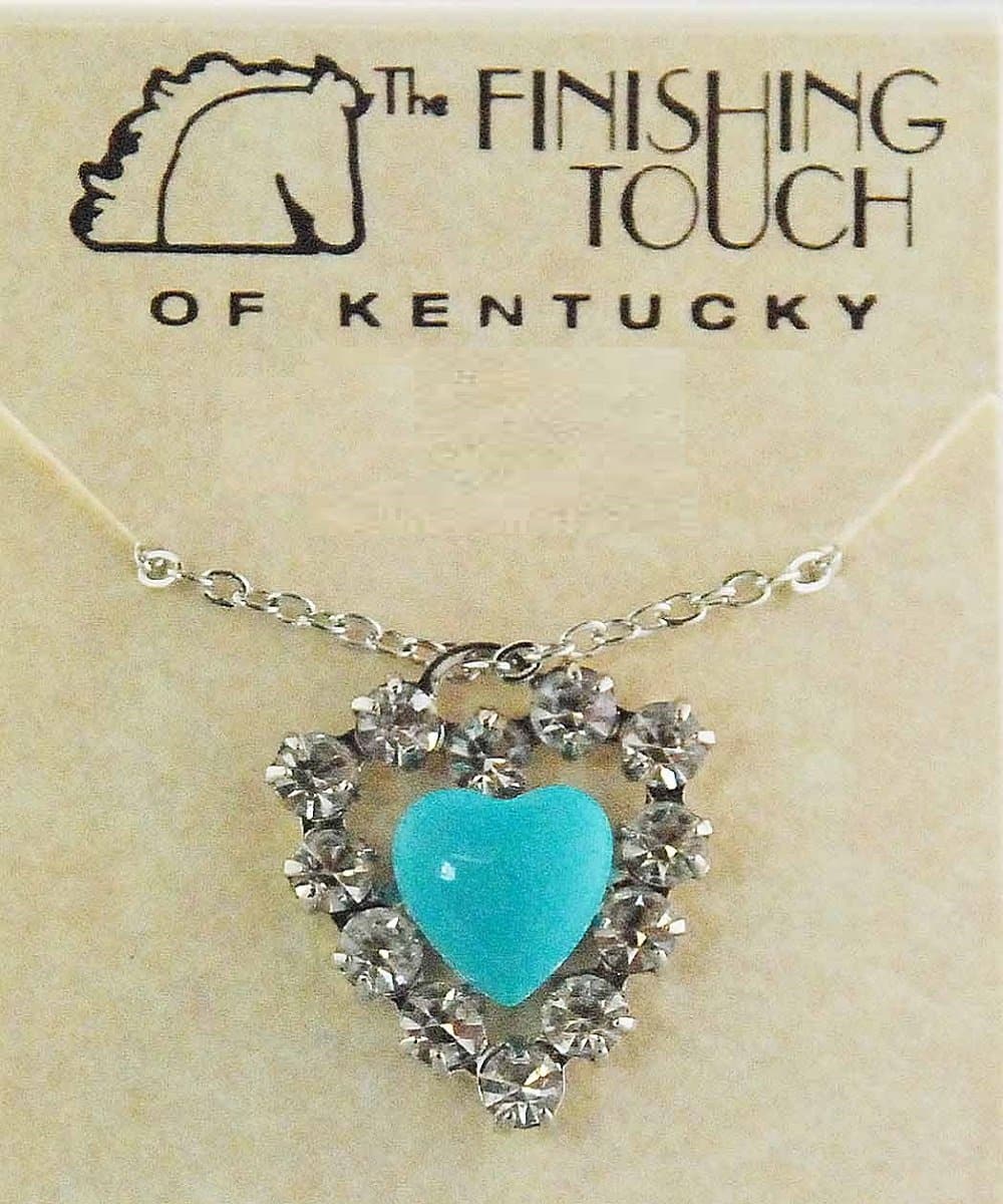 Finishing Touch Of Kentucky Collar con corazón de Swarovski para mujer