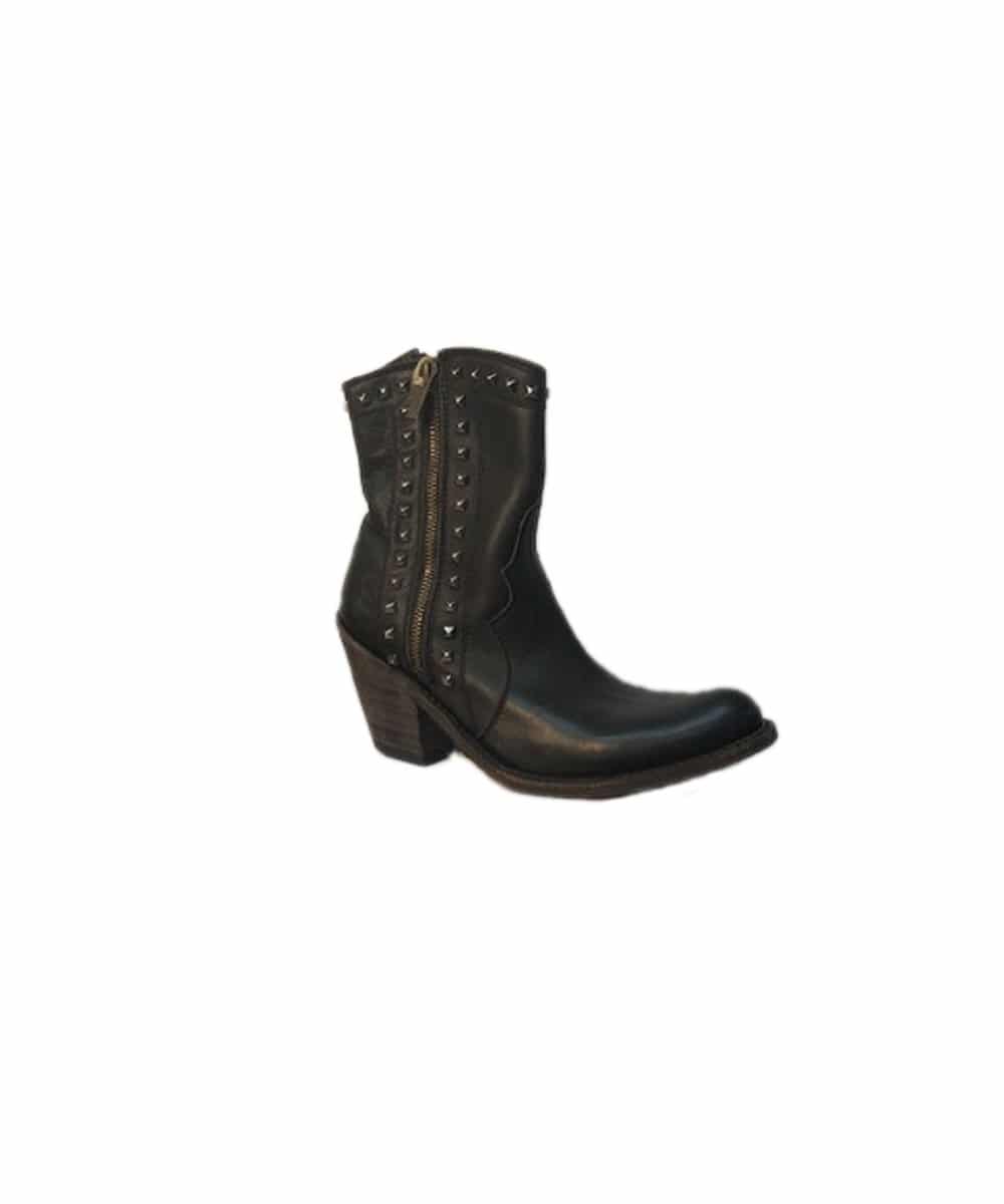 Liberty Black Women's Zipper Studded Short Boot- Style #LB-712315
