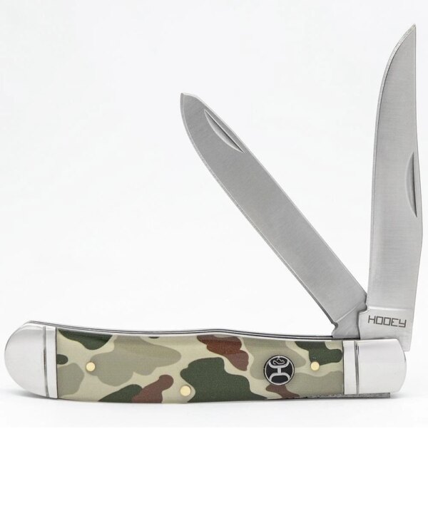 Hooey Large Camo Trapper Pocket Knife- Style #HK117-02