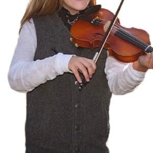 Wyoming West Youth Wyoming Charcoal Wool Vest- Style #VC-YTH