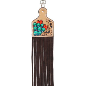 Rafter T Ranch Cactus Ear Tag Saddle Charm- Style #SC101