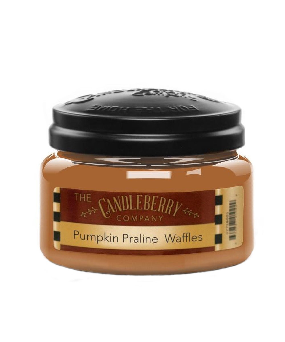Candleberry Pumpkin Praline Waffles Small Scented Candle Jar- Style #41019