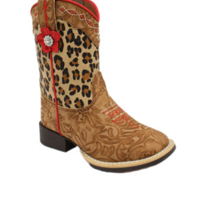 M&F Western Toddler Twister Avery Leopard Print Boot- Style #4413308