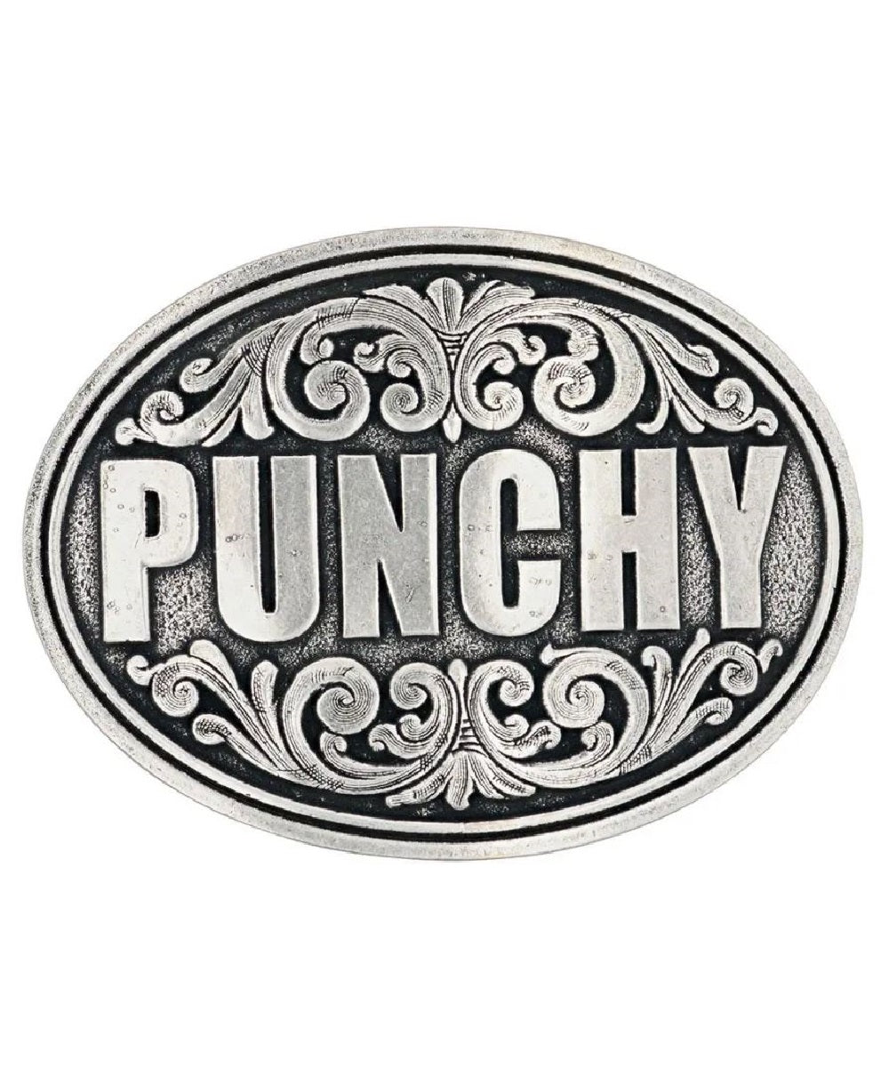 Montana Silversmiths Men's Ultra Punchy Attitude Belt Buckle- Style #A697S