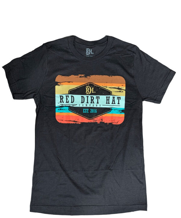 Red Dirt Hat Co. Men's Army Sunset Tee- Style #RDHCT19