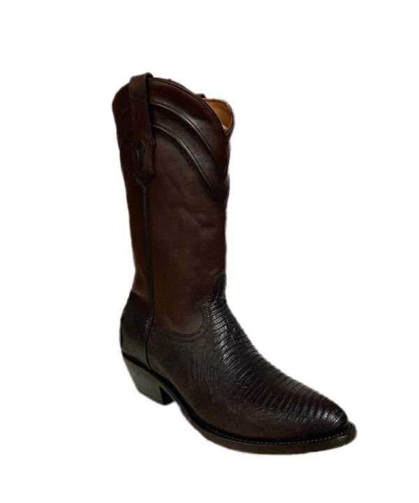 Corral Men's Brown Lizard Embroidered Leather Boot- Style #A4110