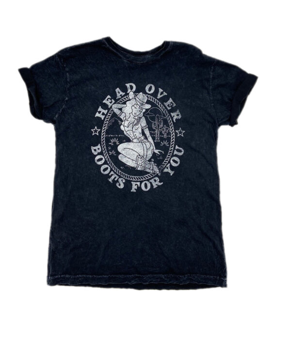 American Highway Women's Head Over Boots Tee- Style #AHW369