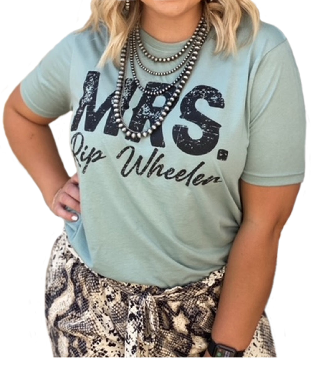 Texas True Threads Women's Mrs. Rip Wheeler Tee- Style #MRSRIPWHEELER