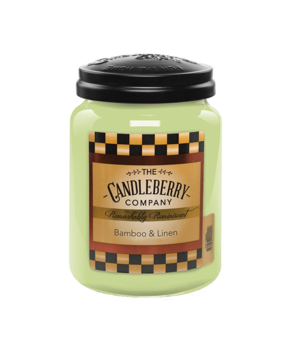 Candleberry Bamboo And Linen Scented Candle Jar- Style #40001