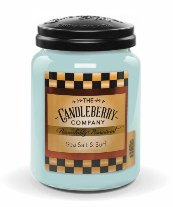 Candleberry Sea Salt & Surf Large Scented Candle Jar- Style #40026