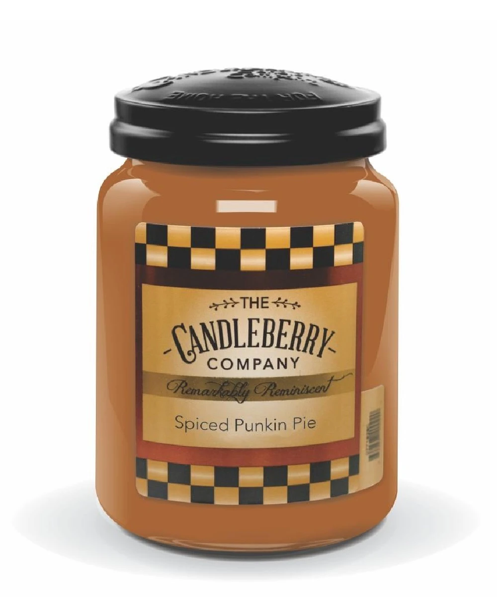 Candleberry Spiced Punkin Pie Large Scented Candle Jar- Style #40115