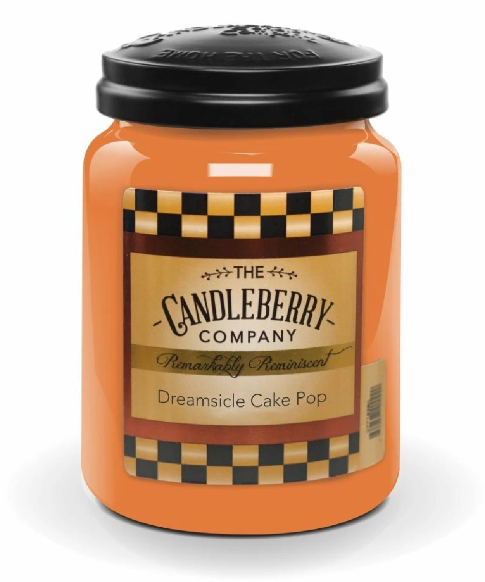 Candleberry Dreamsicle Cake Pop Large Scented Candle Jar- Style #40150