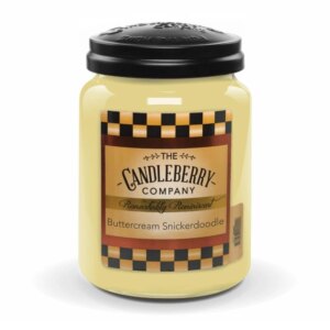 Candleberry Buttercream Snickerdoodle Large Scented Candle Jar- Style #40163