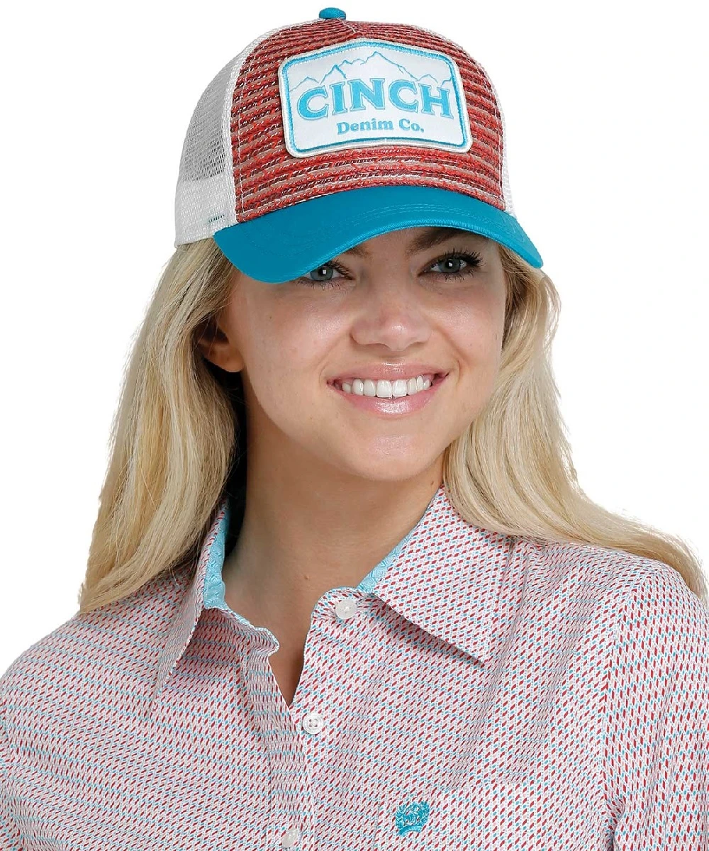 Cinch Women's Braided Straw Trucker Cap- Style #MHC7874021