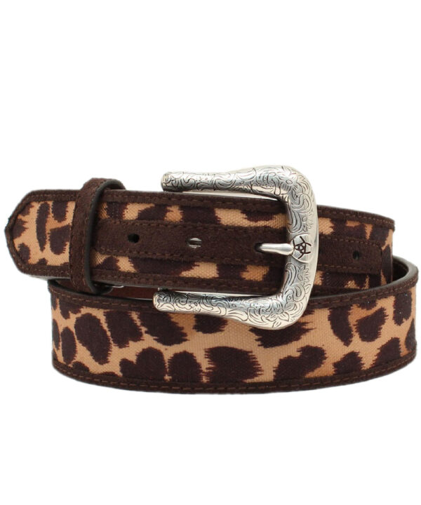 Ariat Women's Leopard Cross Matcher Belt- Style #A1531734