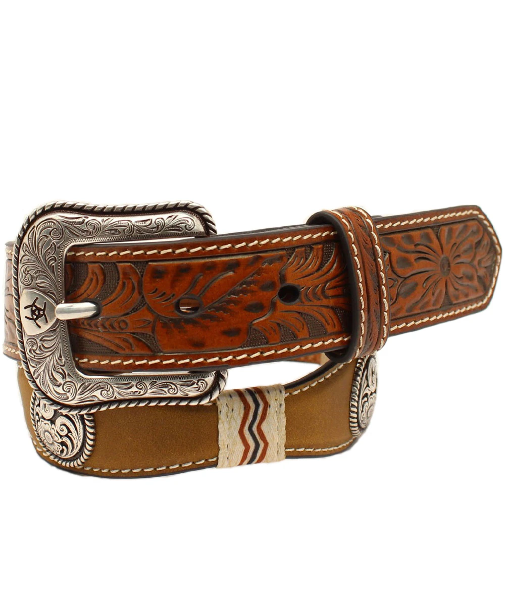 Ariat Boys' Scalloped Embossed Tabs Belt- Style #A1306644