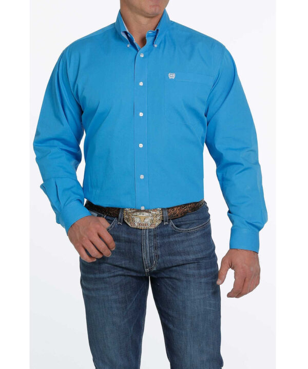 Cinch Men's Blue Button Down Shirt- Style #MTW1105253