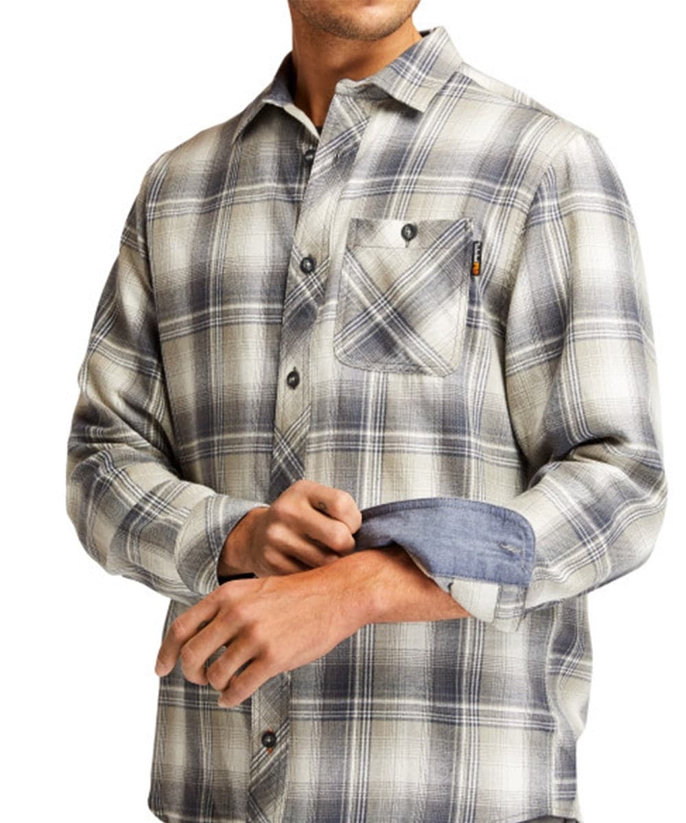 Timberland Men's Woodfort Mid-Weight Flannel Work Shirt- Style #A1V49 CE8