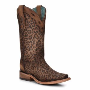 Corral Women's Leopard Print Square Toe Boot- Style #C3788