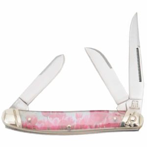 Rough Ryder Wild Flowers Pink Tulips Knife- Style #RR2095
