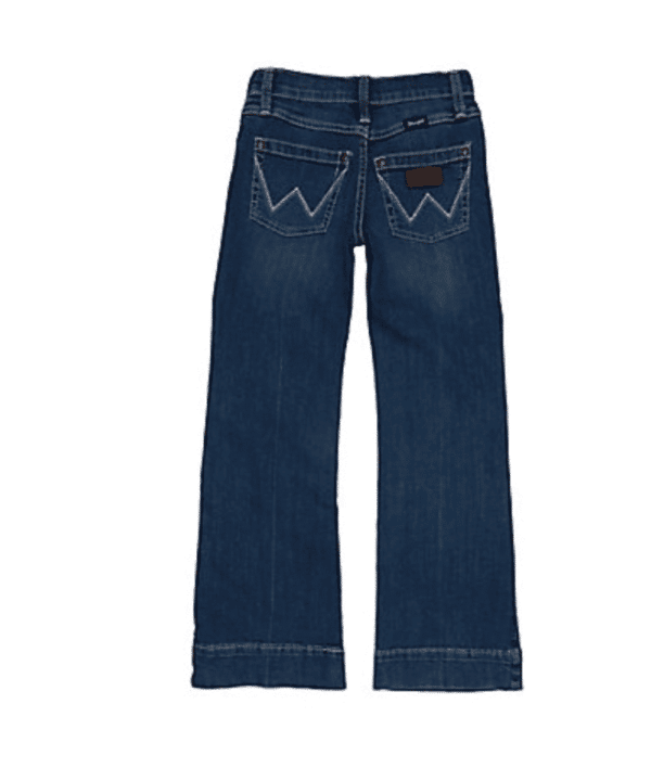 Wrangler Girls' Francine Medium Wash Trouser Cut Jean- Style #09GWWPF