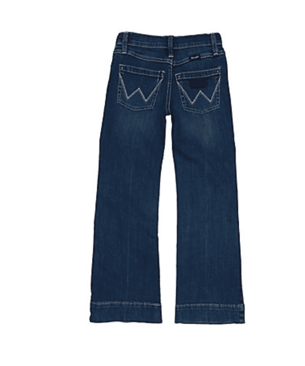 Wrangler Girl's Francine Medium Wash Trouser Cut Jean